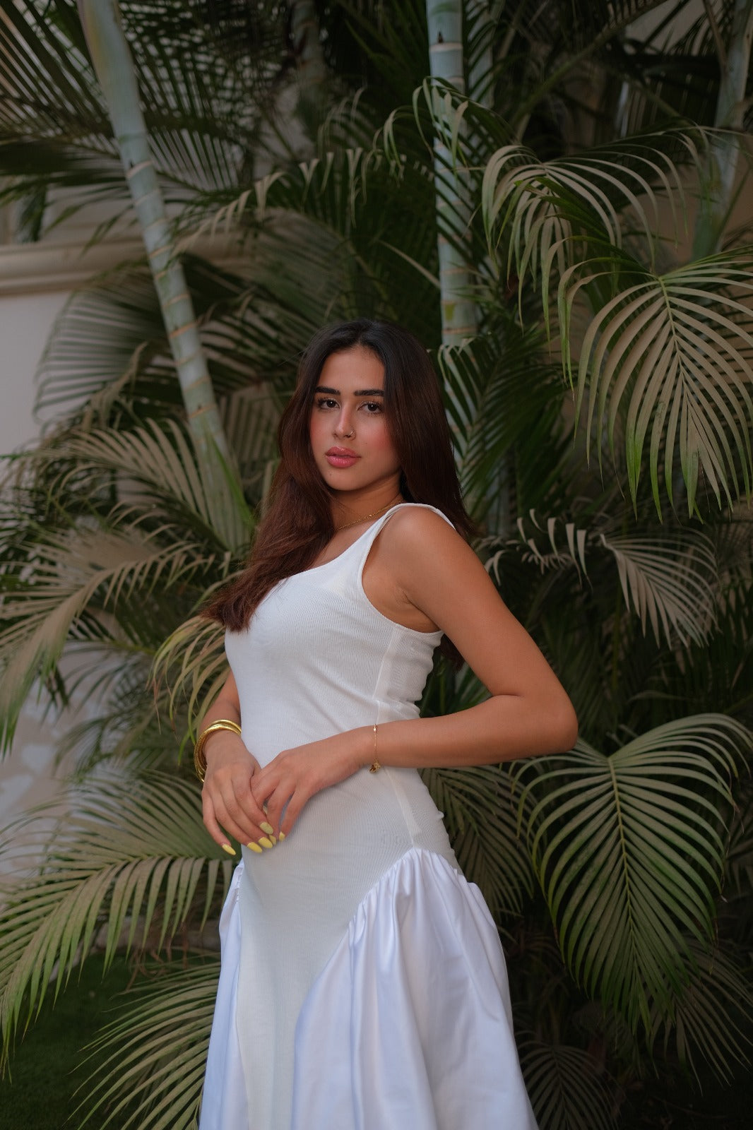 White blossom dress