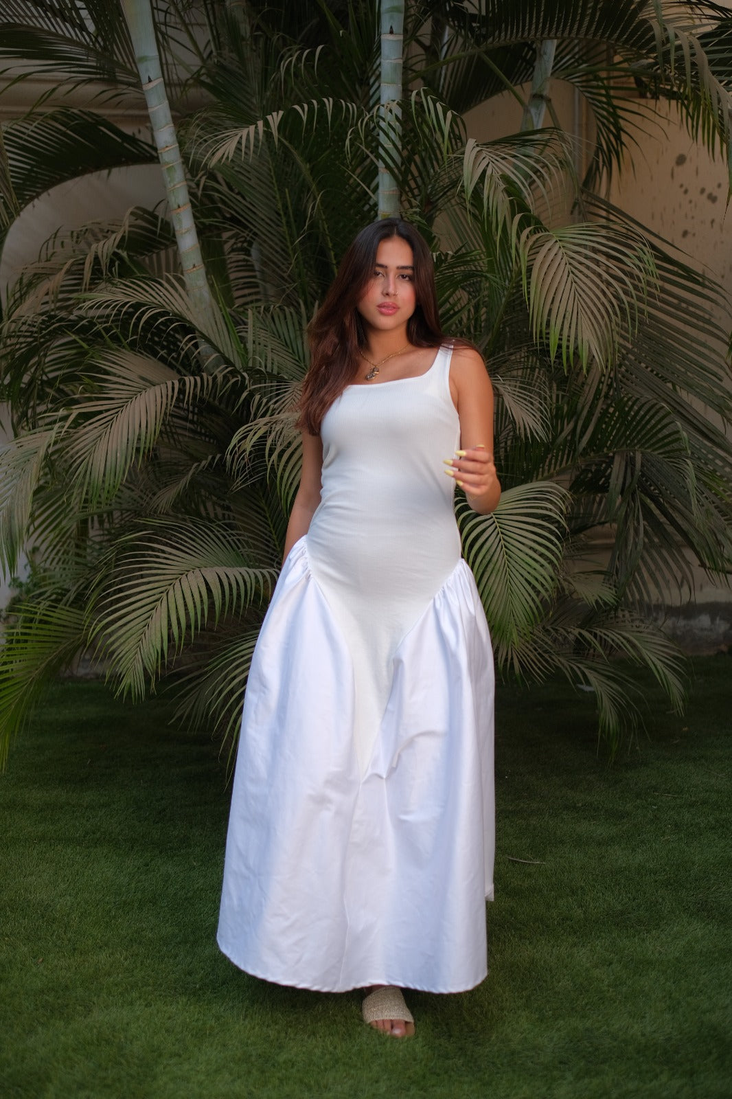 White blossom dress