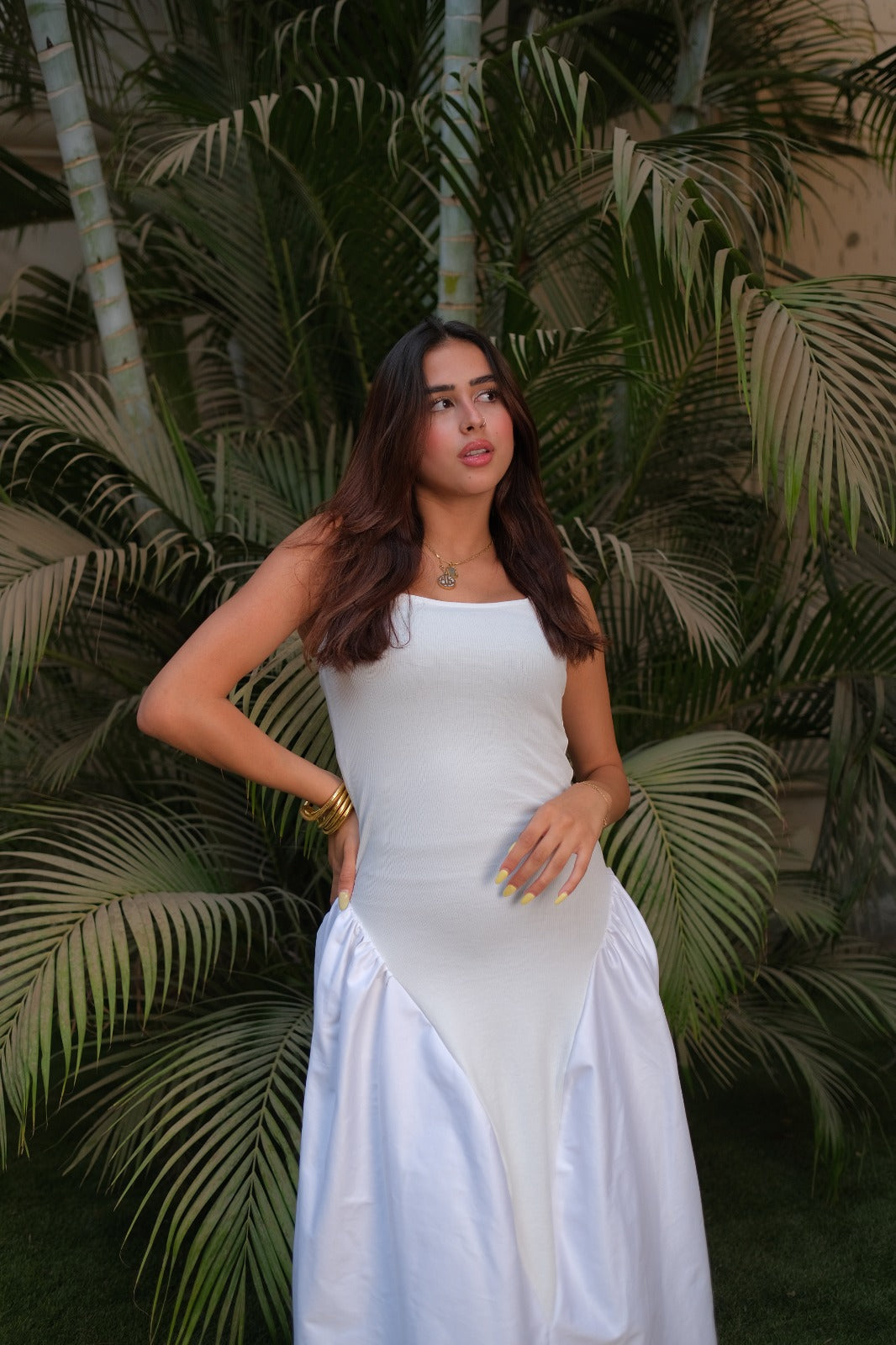White blossom dress