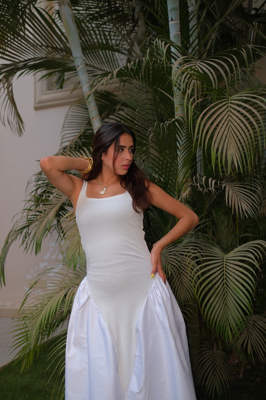 White blossom dress